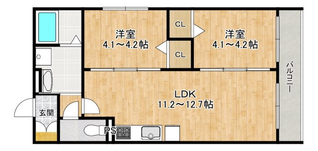 Tio寝屋川市駅の間取り