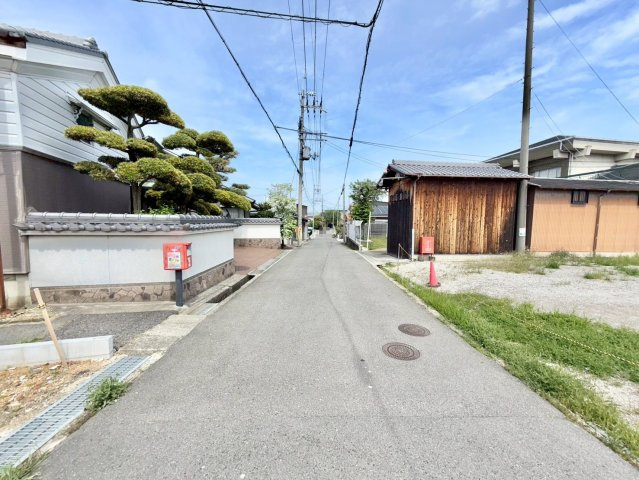 泉佐野市貝田町１丁目土地の前面道路含む現地写真|前面道路