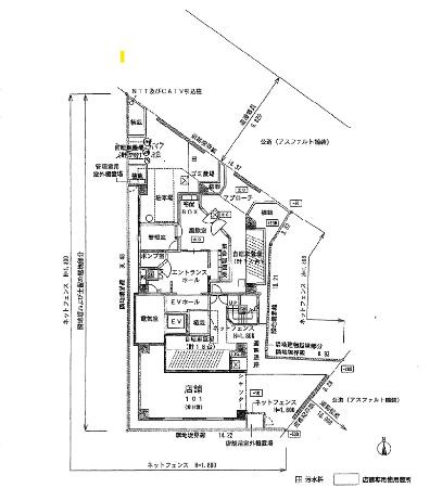 藤和シティスクエア三鷹駅前の区画図