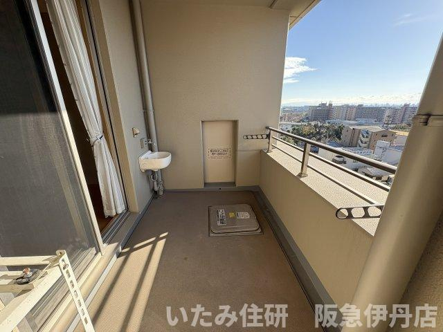 フジヤマフラッツのバルコニー