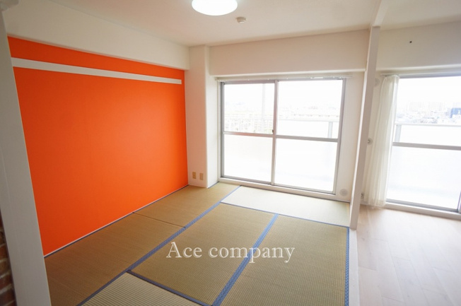 【寝室】 | 長居公園スカイハイツ | 【和室6帖】南面からの採光で明るいお部屋です☆
