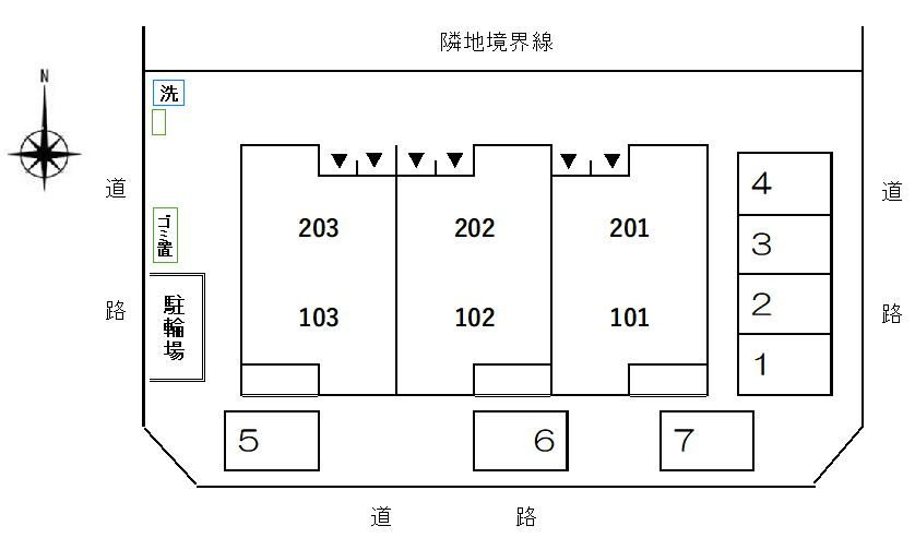 ジュネス・クレアの駐車場|駐車場があります