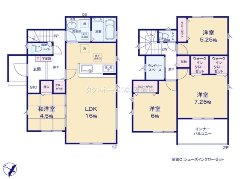 GRAFARE 高崎市上中居町3期 新築 3号棟の間取り