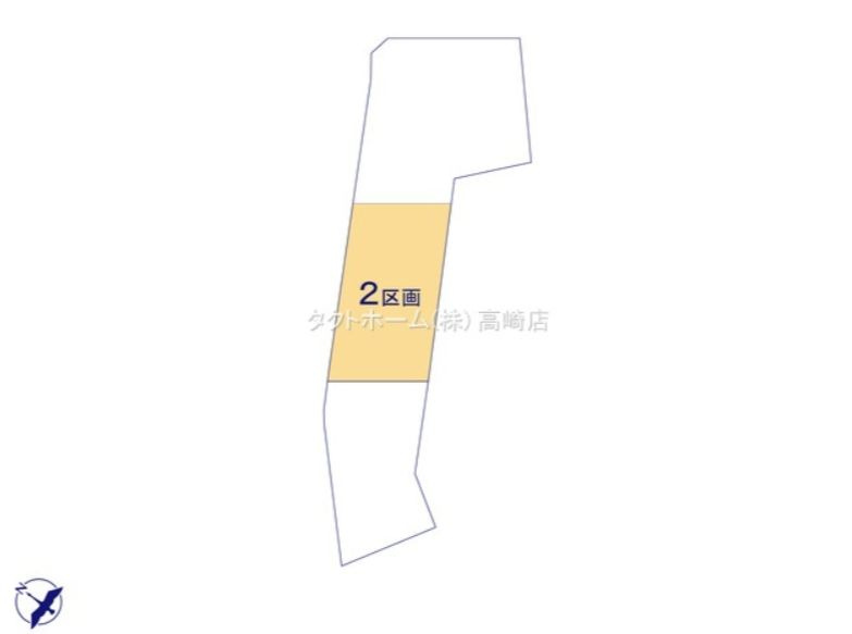 GRAFARE 高崎市上中居町3期 新築2号棟の区画図