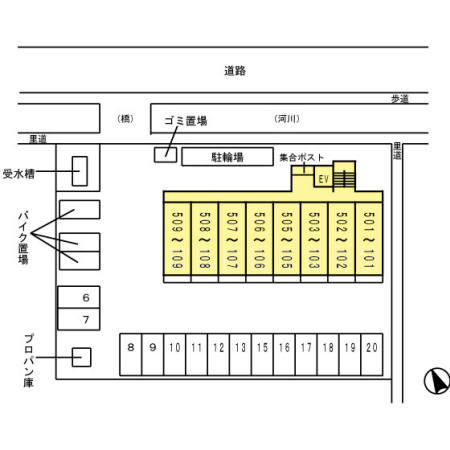 レイクヴュー堅田の区画図