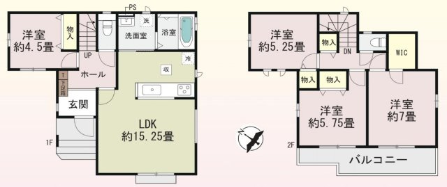 【間取り】 | 第1鴻巣市富士見町　新築戸建　全1棟　1号棟