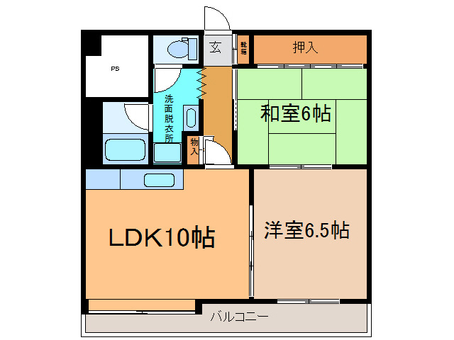 帯広マンション第2の間取り