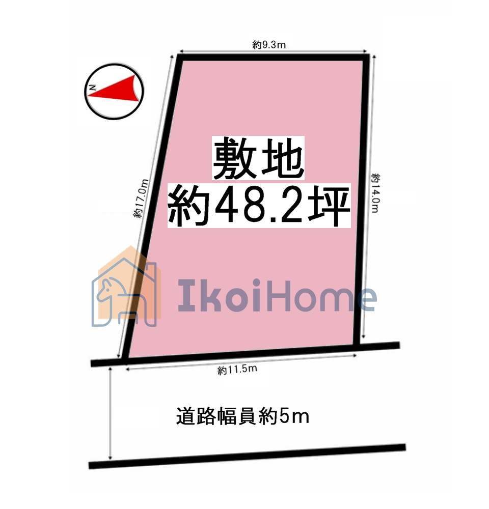 明石市太寺大野町　土地の土地図|●年中無休：当日予約可●敷地面積ゆったり約48坪！現況更地の為、追加解体費用不要です！