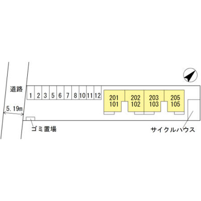 【区画図】 | グリュック ハイム