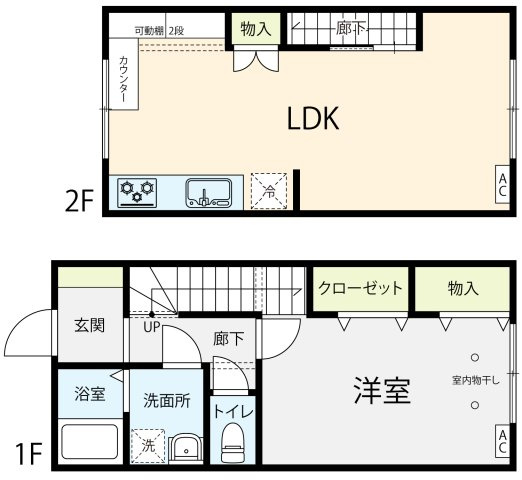 Patio88の間取り