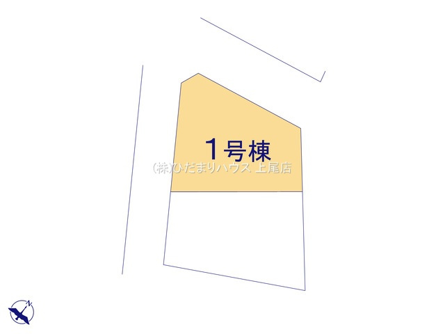 上尾市瓦葺　新築戸建　リーブル01の区画図