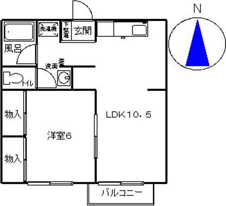 松村屋コーポの間取り