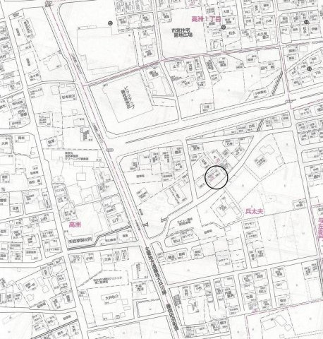 松村屋コーポの地図