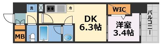 Alivis九条の間取り