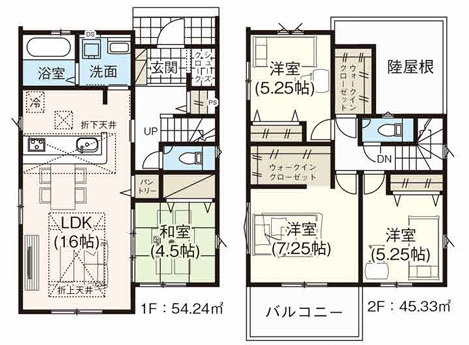 岡山市南区福富東３期の間取り