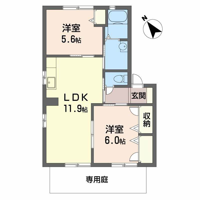ヴェルジュール別所Ｄの間取り