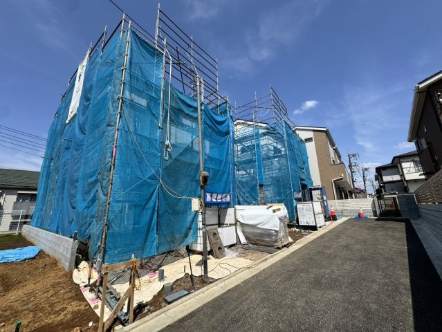 板橋区赤塚7丁目　土地33坪超　2台駐車可×大型ロフト　限定2棟の前面道路含む現地写真|2026年4月下旬撮影