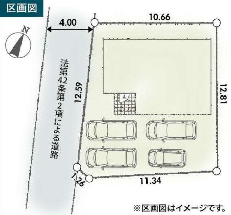伊勢原市池端新築戸建て　第1-1号棟の区画図|配置図「伊勢原市池端新築戸建て」
