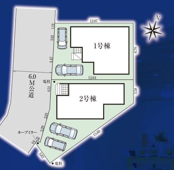 【区画図】 | 桶川市上日出谷10期　GRAFARE PRESENTS　新築戸建　全2棟　1号棟