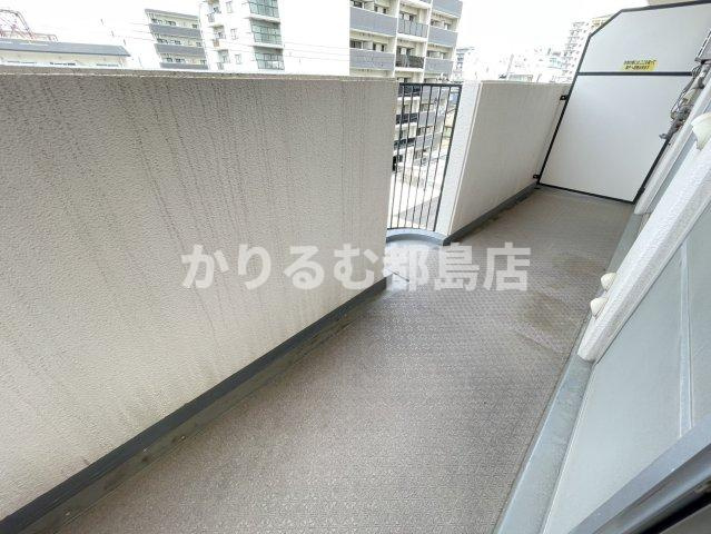 都島北通りマンションのバルコニー