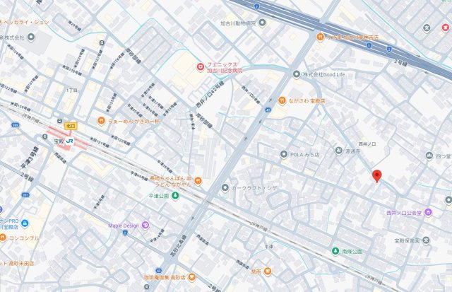 加古川市東神吉町西井ノ口　中古戸建の地図
