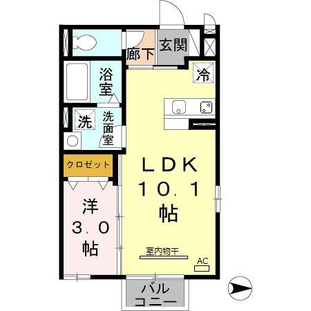 【間取り】 | ヒルズ羽衣