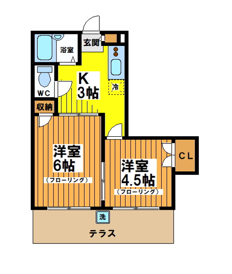 【間取り】 | ベルコーポ