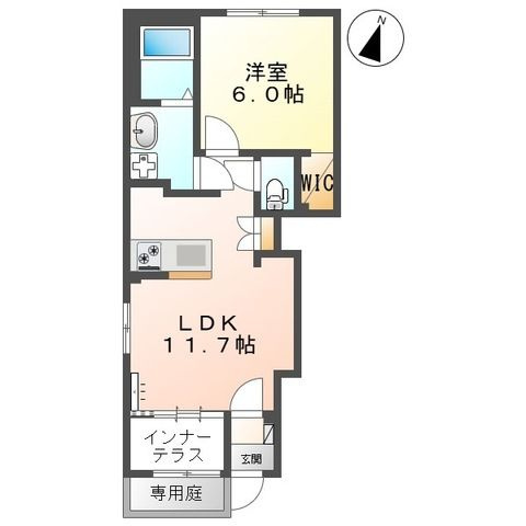熊本市北区弓削新築アパート（仮）の間取り