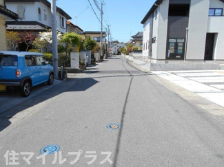 【前面道路含む現地写真】 | 郡山市富田町丸山新築一戸建て2棟 | 前面道路含む現地写真です