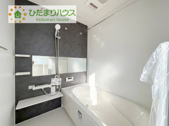 【浴室】 | 阿見町実穀55期　新築戸建 | 今日も１日お疲れでした。広いお風呂で疲れを癒してください、、、♡