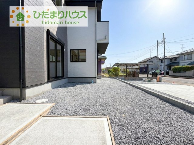 【庭】 | 阿見町実穀55期　新築戸建 | 周辺には高い建物がないため、お庭には太陽の光が降り注ぎます♪