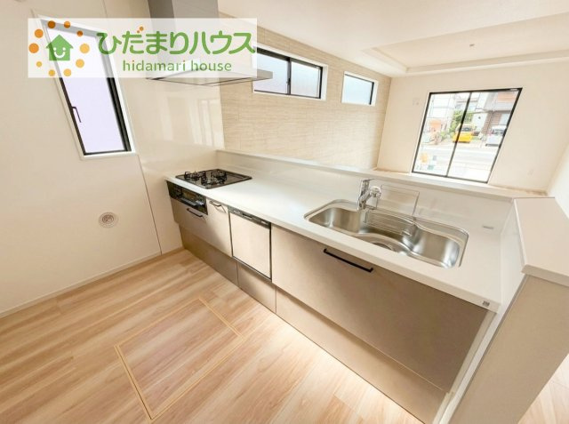 【キッチン】 | 阿見町実穀55期　新築戸建 | 家族と会話しながら料理できるオープンカウンター♪