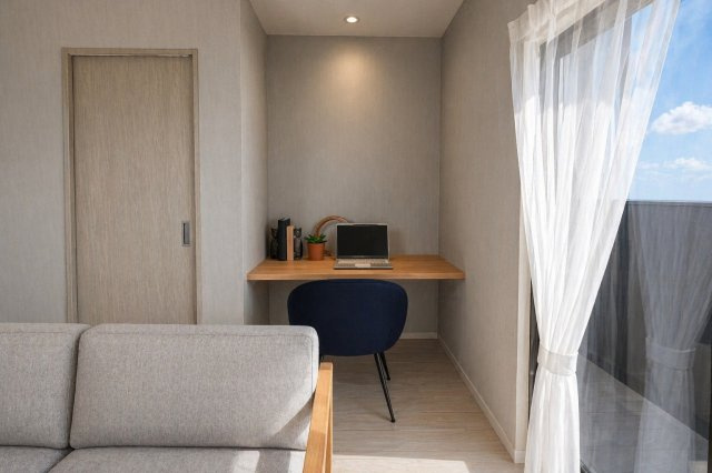 桂池尻町|【ＬＤＫパース】
※本パース図はイメージの為、実際の仕上がりとは多少異なる場合がございます。（建物面積89.51㎡、建物価格1818万円）