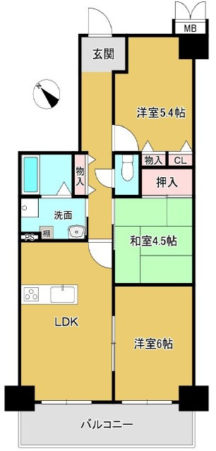 近江八幡グリーンマンション２番館の間取り