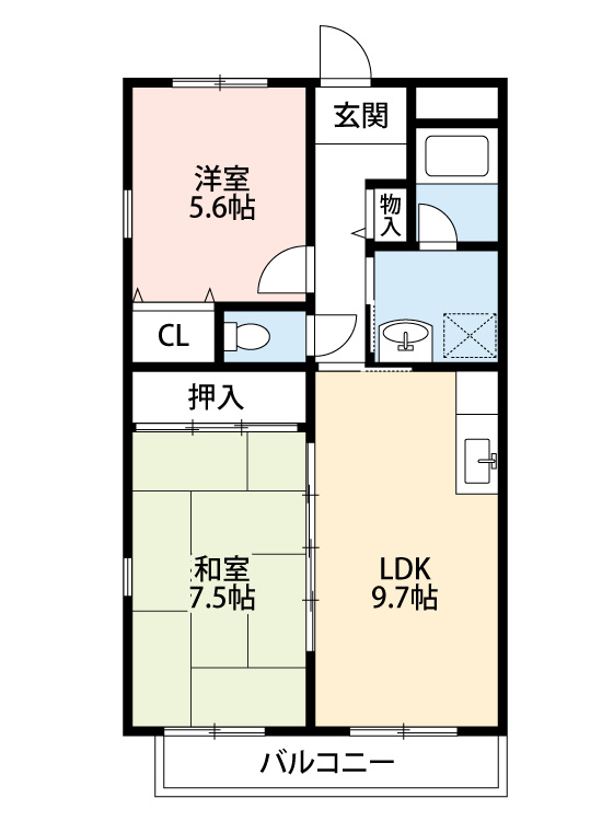 リベルテ杉浦　　刈谷市の賃貸ならクラスホーム刈谷店の間取り