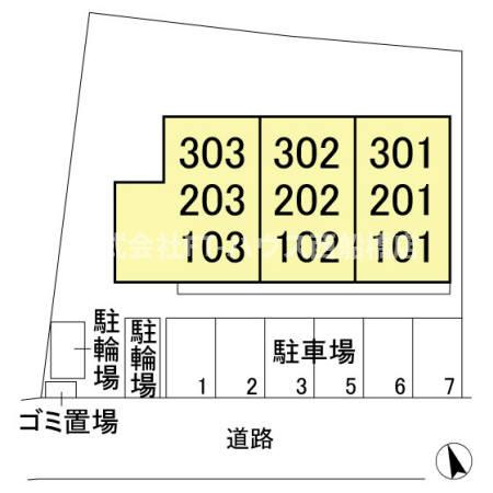 プレジャーの区画図