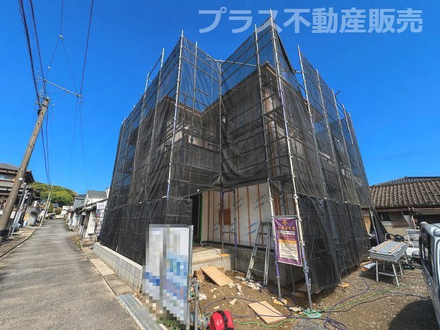 【外観】 | 糟屋郡宇美町桜原2丁目12期　1号棟（全1棟）【仲介手数料無料・0円】 | 現地写真。プラス不動産販売なら、現場の全ての棟をまとめてご見学頂けます。