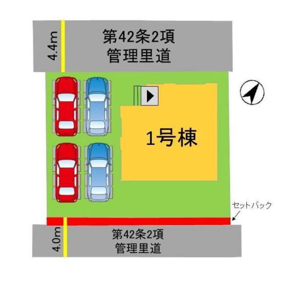 【区画図】 | 糟屋郡宇美町桜原2丁目12期　1号棟（全1棟）【仲介手数料無料・0円】 | 区画図です。