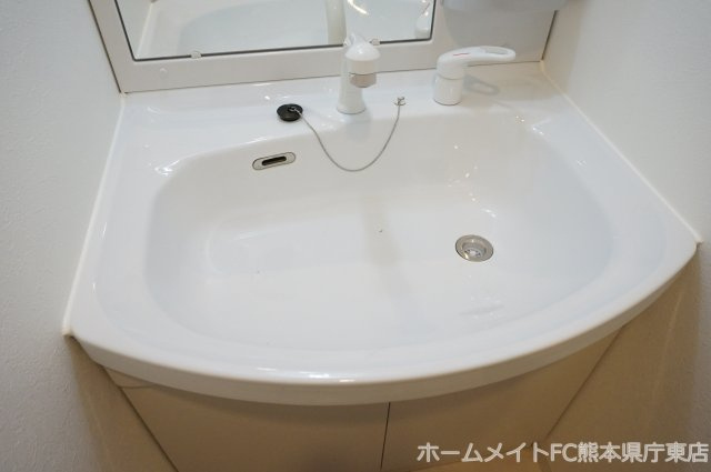 熊本市中央区九品寺３丁目の賃貸マンションの独立洗面台