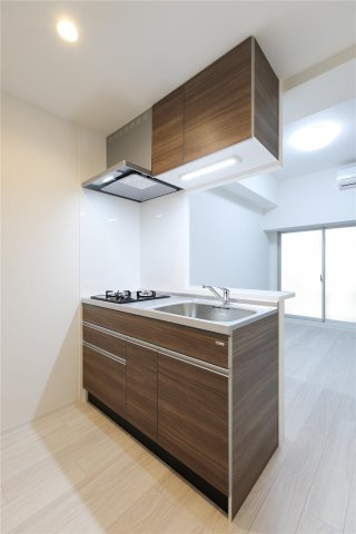 スワンズシティ神戸湊川 IIのキッチン|建築中のためモデルルームのお写真になります。