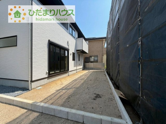 【外観】 | 土浦市木田余1期　新築戸建　2号棟 | お子様の元気なお外遊びも、自宅のお庭なら安心ですね(^^♪
