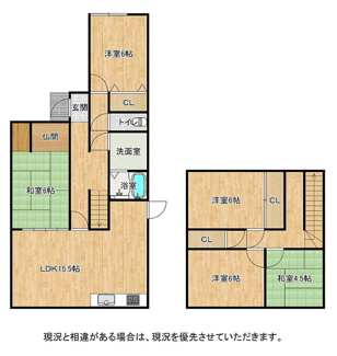 【間取り】 | 枚方市長尾家具町4丁目　中古戸建て