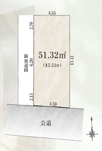 板橋区栄町　充実のお買い物環境　建築条件付き売地の土地図|条件外しも対応可能♪お気軽にご相談ください♪