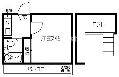加古川市野口町北野のアパートの間取り