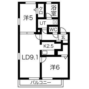 レガート清水の間取り