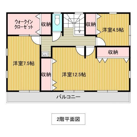 「太陽光9.5kw」野市町大谷　中古戸建のその他|２階の間取り図