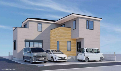 【外観パース】 | 大和市南林間11期 新築戸建 全1棟