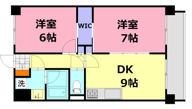 【間取り】 | グレイスコート仁保新町