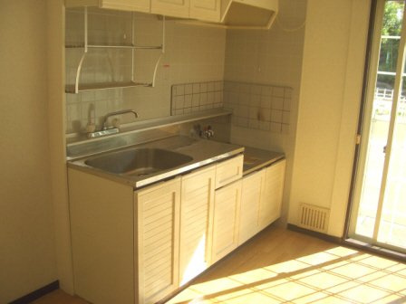 グラーツ西治のキッチン|ガスコンロ設置可能です