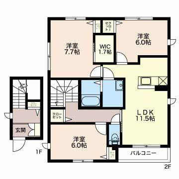 ヴィア パエーゼの間取り